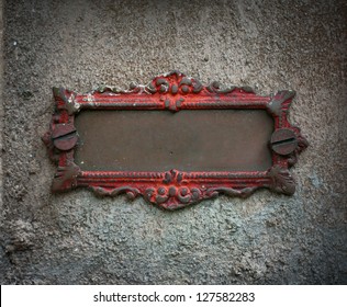 Antique metal frame