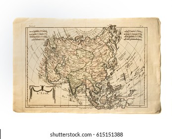 Antique Old Map Asia