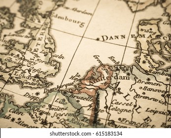 Antique Old Map Dover Strait