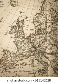 Antique Old Map Europe