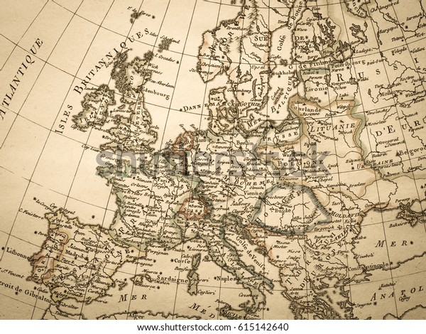 ヨーロッパの古い地図 の写真素材 今すぐ編集