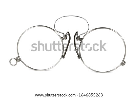 antique pince-nez lorgnette gold eyeglasses