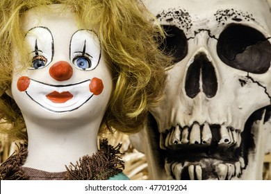 antique clown doll