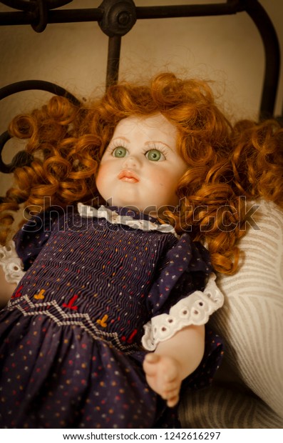 redhead porcelain doll