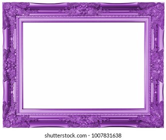 Antique Purple Frame Isolated On White Stock Photo 1007831638 ...