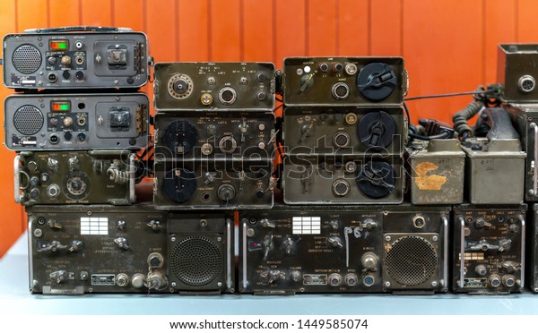 Antique Radio Transmitter They Were Produced Stock Photo 1449585074 ...