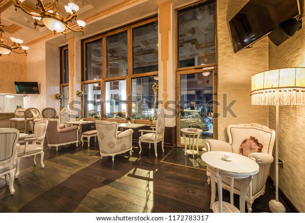 Antique Restaurant Interior Scenic View Night Stock Photo Edit Now