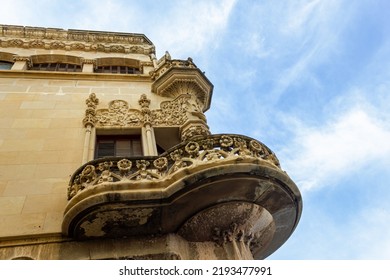 Antique Stone Balcony From The 19th Century