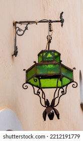 Antique Street Lamp On The Wall Of The House