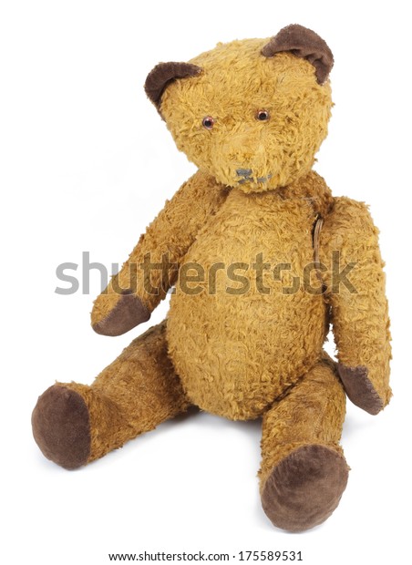 Antique Teddy Bear Wears His Ragged Stock Photo 175589531 | Shutterstock