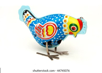 tin chicken toy