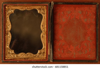 Antique Tintype Photo Frame, Late Eighteenth Early Nineteenth Century.