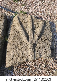 Antique Tombstone With Mysterious Ideogram Carvings Central Serbia