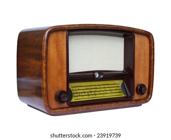 Antique tube radio - Shutterstock ID 23919739
