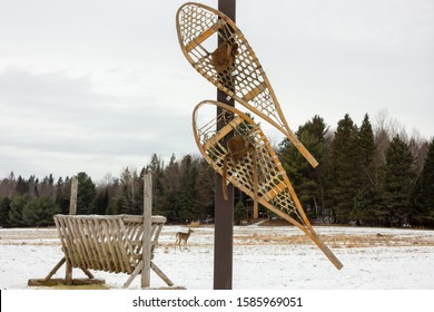 Antique Vintage Snowshoes First Nation Quebec Canada