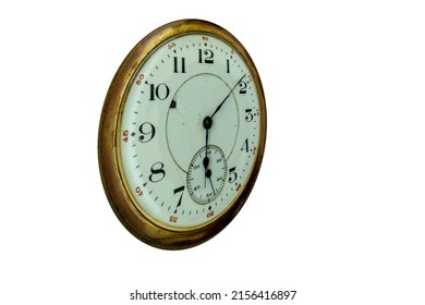 Antique Watch Face Glass Front Against Stock Photo 2156416897 ...