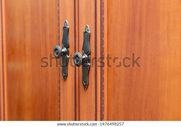 Antique Wooden Cabinet Handles Stock Photo Edit Now 1476498257