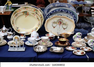 Antiques Market  Porcelain Plates