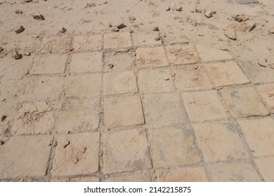 Antiquities Of Uruk In Iraqi City Of Muthanna With Blue Sky