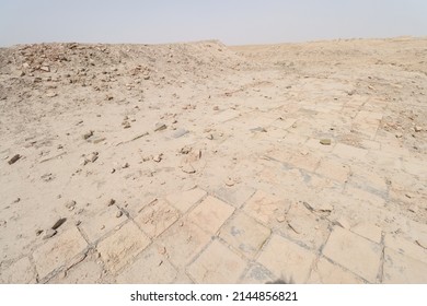 Antiquities Of Uruk In Iraqi City Of Muthanna Old Building 7000 Years Ago With Blue Sky