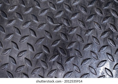 Anti-slip steel sole, consisting of oval buttons. used for placing things various appliances To ensure safety, black background