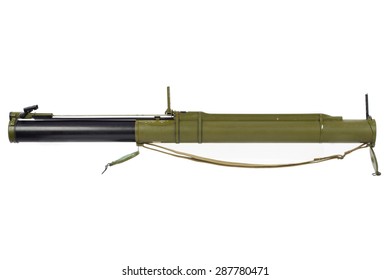 Anti-tank Rocket Propelled Grenade Launcher Isolated On White