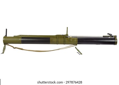 Anti-tank Rocket Propelled Grenade Launcher Isolated On White