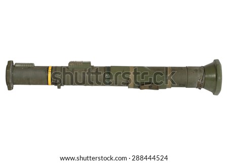 anti-tank rocket propelled grenade launcher isolated on white
