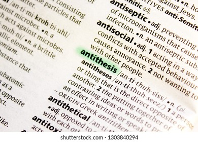 antithesis synonyms dictionary