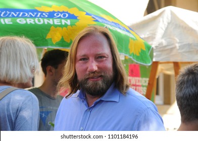 Anton Hofreiter, Member Of Parliament, Group Chairman Of Bündnis 90 / Die Grünen At A Community Meeting On 29.08.2017 In Haltern Am See, NRW, Germany