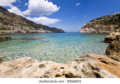 Antoni Queen (or Ladiko) Beach At Rodos Island, Greece