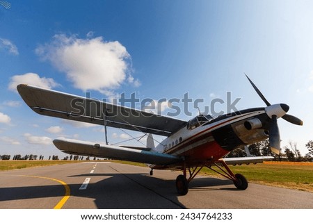 Antonov An-3t, the aircraft. light aircraft returning to land after dropping