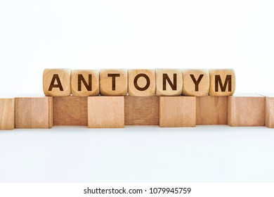 anomaly word antonyms cubes wooden antonym shutterstock these