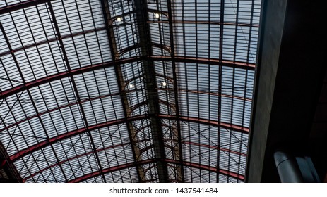 ANTWERP / BELGIUM - JUNE 12 2019 : Antwerp main railway station,  one of world's  greatest train stations - Shutterstock ID 1437541484