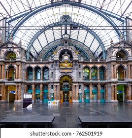 Antwerp Train Station Belgium 