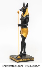 Anubis, God Of Death. Is An Ancient Egyptian Statue. Mummification, Embalming, The Afterlife, Cemeteries, Tombs, The Underworld.