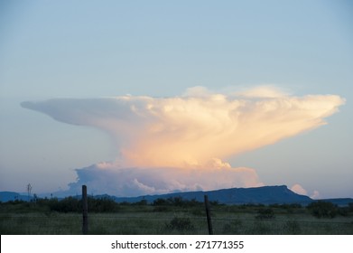 Anvil Cloud Thunderstorm In The Distance