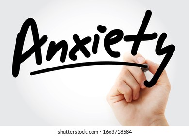 Anxiety - Feeling Of Fear, Dread, And Uneasiness, Text Concept Background