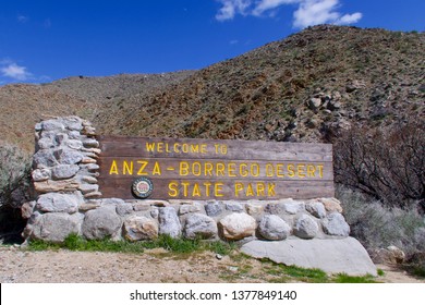 Anza-Borrego Desert State Park Welcome Sign