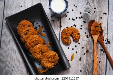 Anzac Biscuits With Sultanas. Cookie And Snack