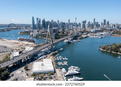 The Anzac Bridge and the Sydney city skyline. - Powered by Shutterstock