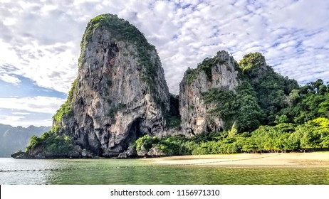 Ao Phra Nang Cliff and Beach in Krabi Southern Thailand