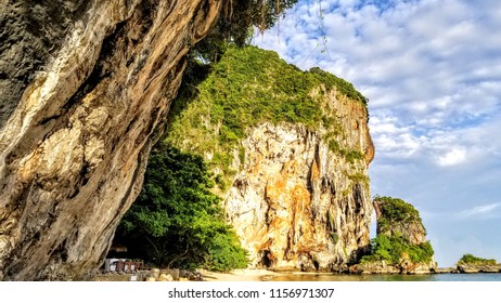 Ao Phra Nang Cliff in Krabi Southern Thailand