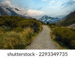 Aoraki, Mount Cook National Park in the South Island of New Zealand. Aoraki, Mount Cook, New Zealand