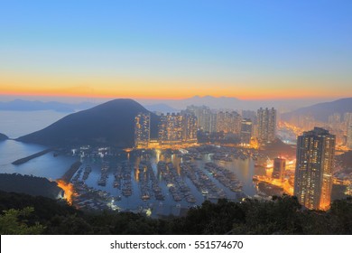 The Ap Lei Chau  At Sunset 2017