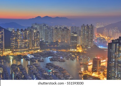 The Ap Lei Chau  At Sunset 2017