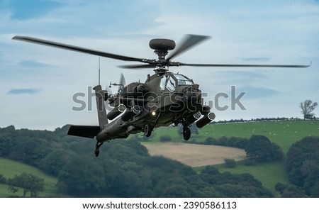 Apache helicopter of the British Army 