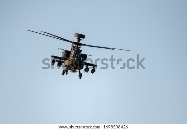 Apache Helicopter from the\
front