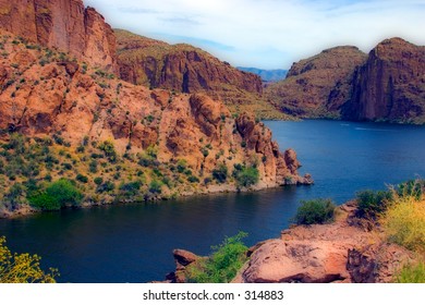 Apache Lake On The Apache Trail