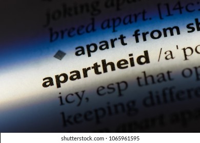 Apartheid Word In A Dictionary. Apartheid Concept.